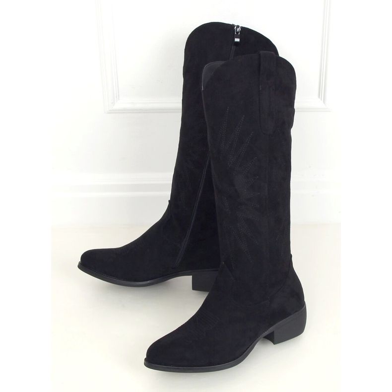 Bottes de cowboy noires 231-B0 Noir 1