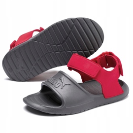 Sandales pour enfants Puma Divecat v2 Injex Ps gris-rouge 369546 05 3