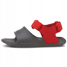 Sandales pour enfants Puma Divecat v2 Injex Ps gris-rouge 369546 05 2