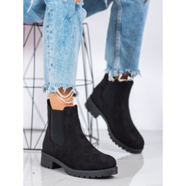 SHELOVET Bottines Chelsea noires 2