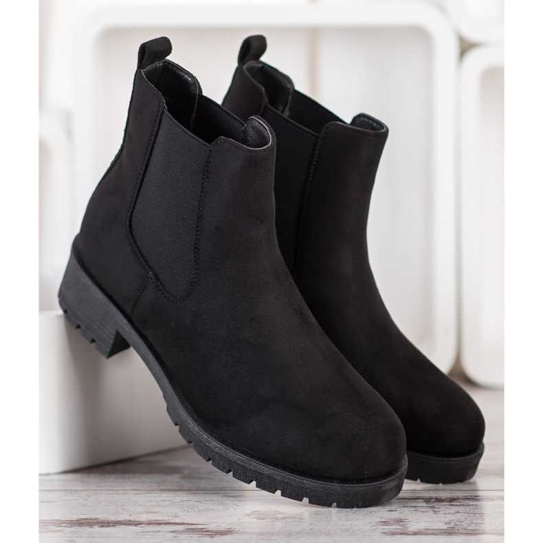SHELOVET Bottines Chelsea noires le noir 1