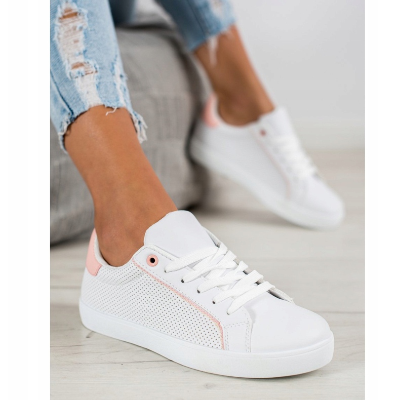 SHELOVET Chaussures de sport confortables blanche 1