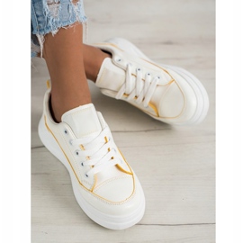 SHELOVET Chaussures de sport sur la plate-forme blanche 2