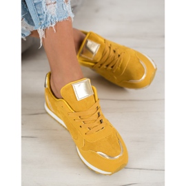 SHELOVET Chaussures de sport moutarde multicolore jaune 3