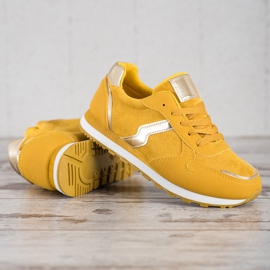SHELOVET Chaussures de sport moutarde multicolore jaune 4
