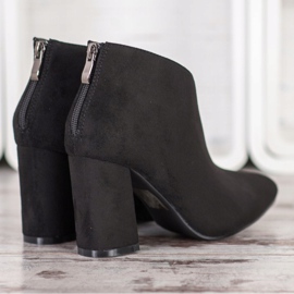 Goodin Bottines à talons en daim le noir 2