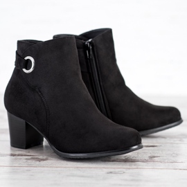 Bottes noires confortables le noir 2