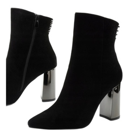 Bottines noires avec éco-daim Armory le noir 1