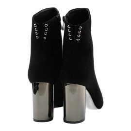 Bottines noires avec éco-daim Armory le noir 4