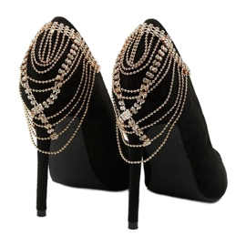 Escarpins en daim noir sur un talon Silvermore le noir 2