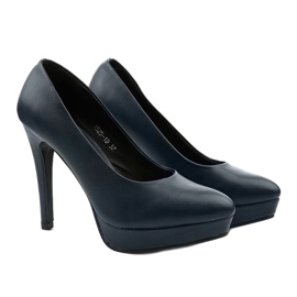 Escarpins classiques Jynyss bleu marine 2