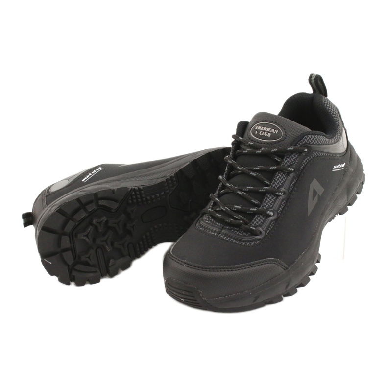 American Club Chaussures de sport américaines imperméables soft-shell HL04 / 20 le noir gris 3
