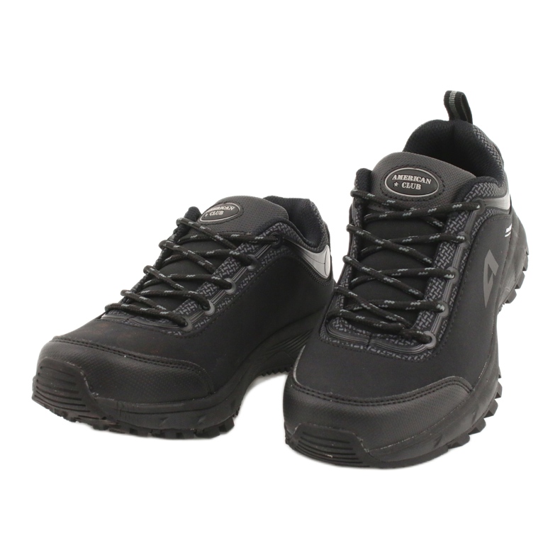 American Club Chaussures de sport américaines imperméables soft-shell HL04 / 20 le noir gris 2