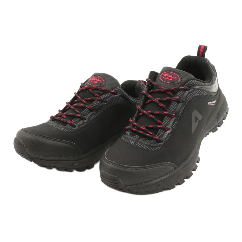 American Club Chaussures de sport américaines imperméables soft-shell HL04 / 20 noir 2