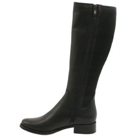 Boots noires à élastique Arka 7152 le noir 1 Boots noires à élastique Arka 7152 le noir 1