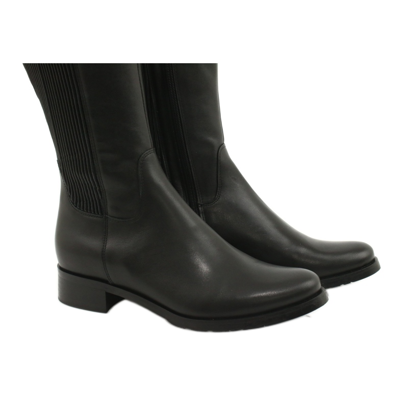 Boots noires à élastique Arka 7152 4