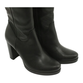Arka Bottes en cuir sur le pilier Arek 7322 noir le noir 3 Arka Bottes en cuir sur le pilier Arek 7322 noir le noir 3