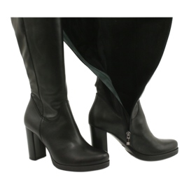 Arka Bottes en cuir sur le pilier Arek 7322 noir le noir 4 Arka Bottes en cuir sur le pilier Arek 7322 noir le noir 4