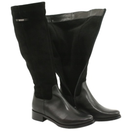 Arka Bottes noires en cuir féminin 7217 le noir 3 Arka Bottes noires en cuir féminin 7217 le noir 3