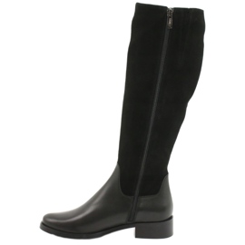 Arka Bottes noires en cuir féminin 7217 le noir 1 Arka Bottes noires en cuir féminin 7217 le noir 1