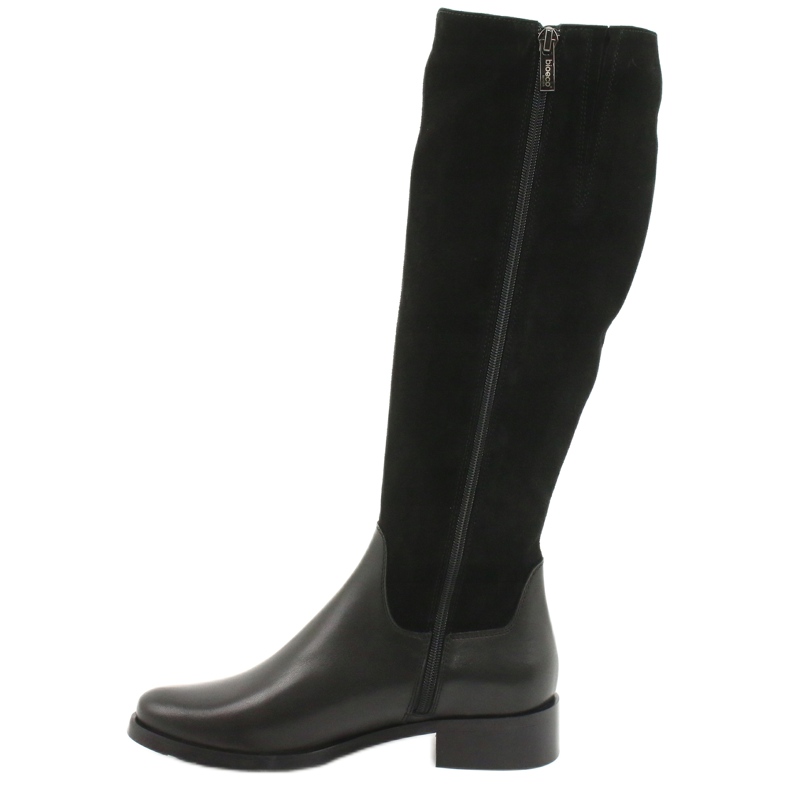 Arka Bottes noires en cuir féminin 7217 1