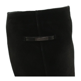 Arka Bottes noires en cuir féminin 7217 4