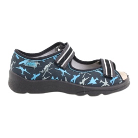 Chaussures enfant Befado 869X143 bleu gris 2