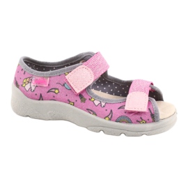 Chaussures enfant Befado 869X136 rose argent gris 2 Chaussures enfant Befado 869X136 rose argent gris 2