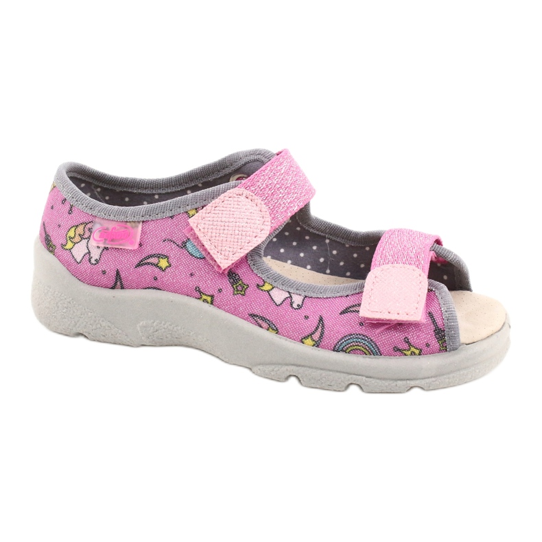 Chaussures enfant Befado 869X136 rose argent gris 2 Chaussures enfant Befado 869X136 rose argent gris 2