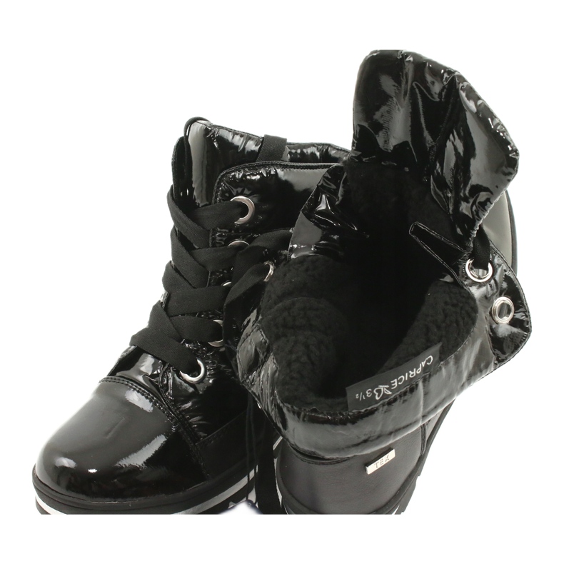 Bottes de neige noires, membrane Caprice 26212-25 019 3
