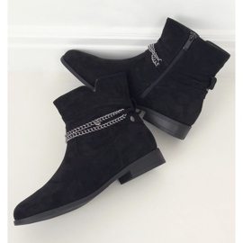 Noir Bottes noires pour femmes 688-201 Noir 1
