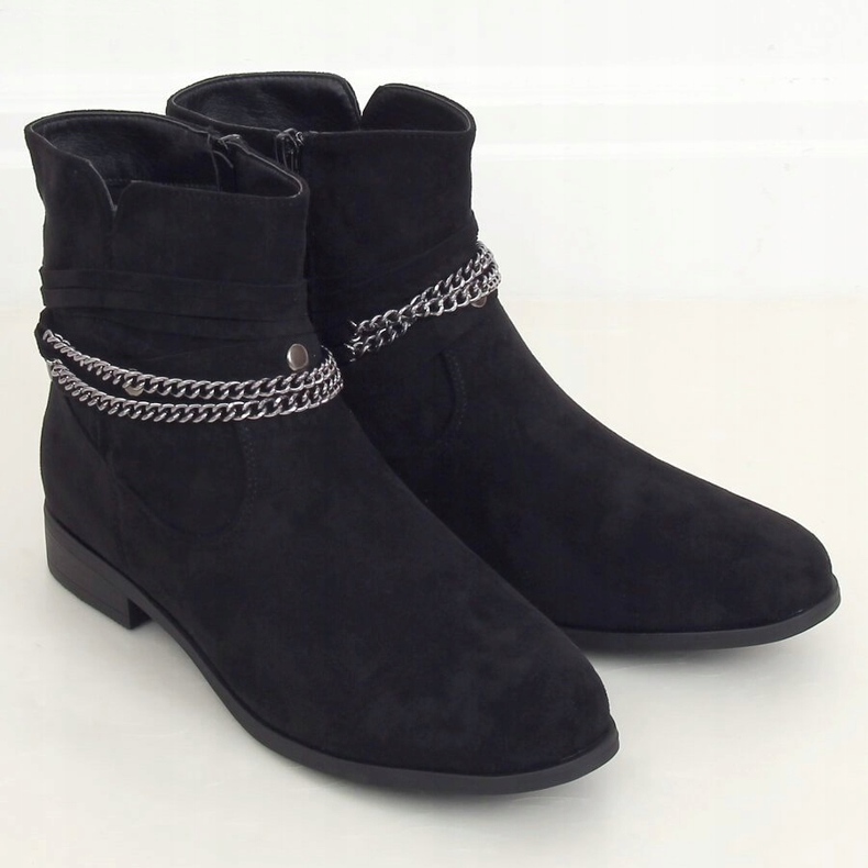 Noir Bottes noires pour femmes 688-201 Noir le noir 2