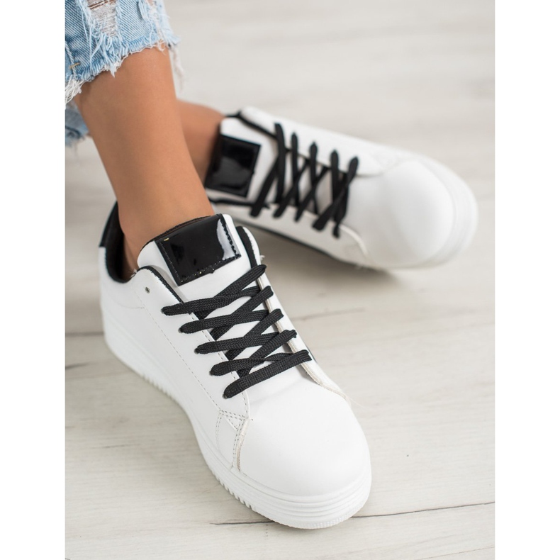 SHELOVET Chaussures de sport à la mode blanche 1