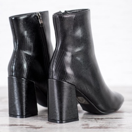 Goodin Bottes de mode noir 1