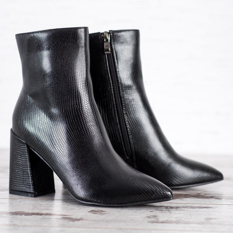 Goodin Bottes de mode noir 2
