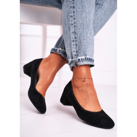Escarpins Femme S.Barski Daim Noir Milon le noir 3