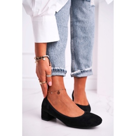 Escarpins Femme S.Barski Daim Noir Milon 1