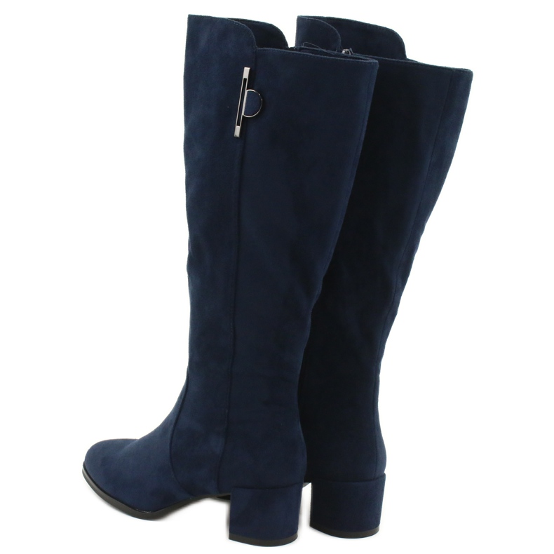 Bottines en daim bleu marine Sergio leone KZ277 3 Bottines en daim bleu marine Sergio leone KZ277 3