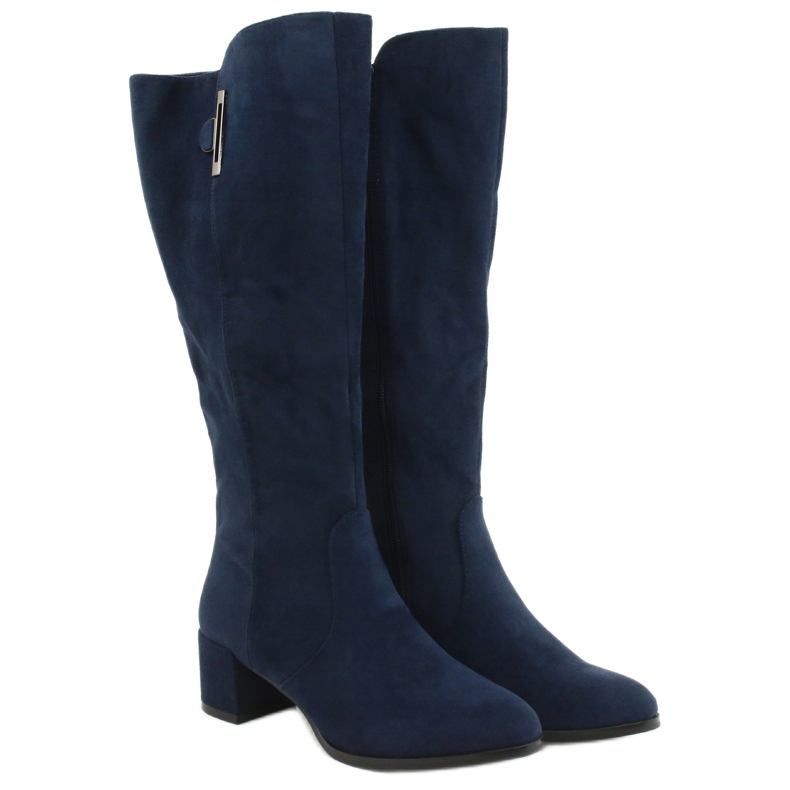 Bottines en daim bleu marine Sergio leone KZ277 2 Bottines en daim bleu marine Sergio leone KZ277 2