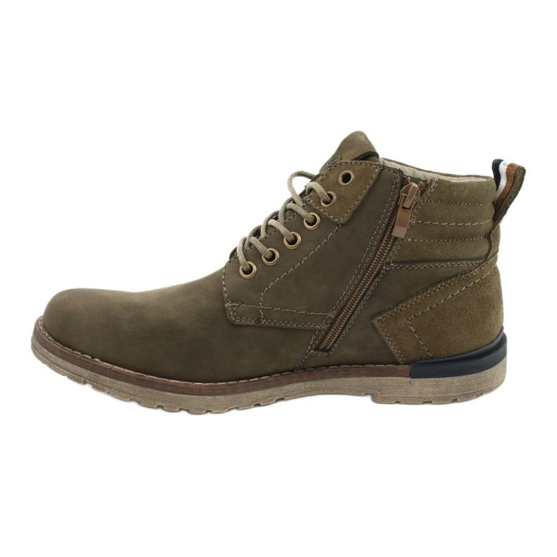 Boots homme olive McBraun 20MN29-3131 kaki 1 Boots homme olive McBraun 20MN29-3131 kaki 1