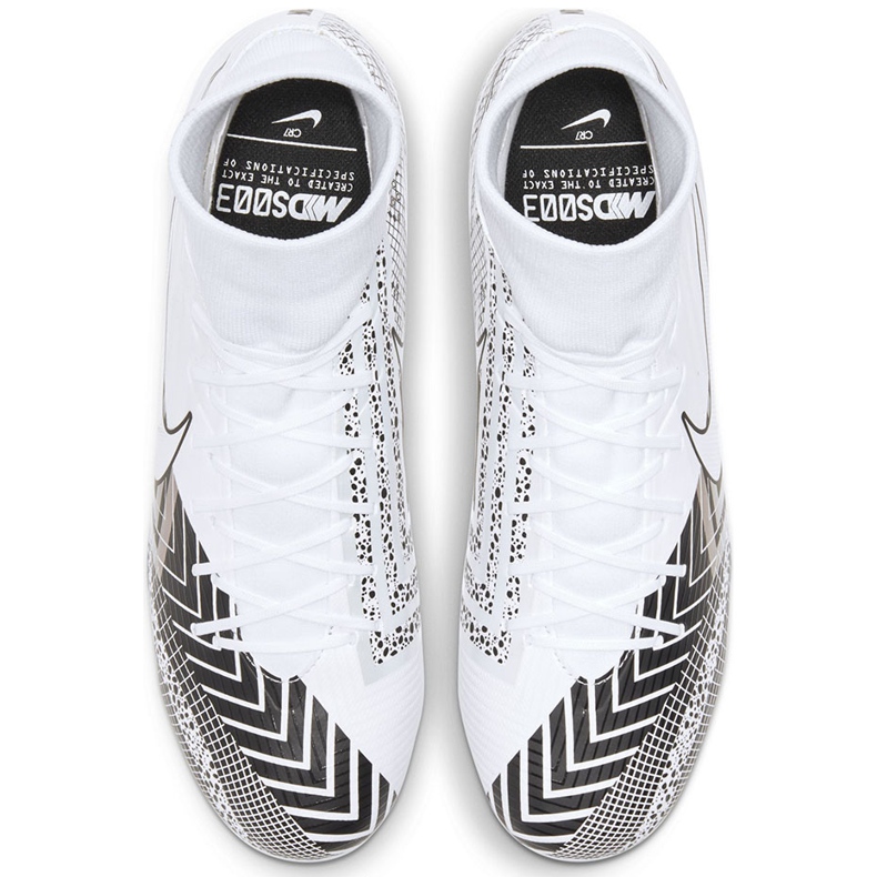 Chaussure de football Nike Mercurial Superfly 7 Academy Mds FG / MG BQ5427 110 blanche blanche 1 Chaussure de football Nike Mercurial Superfly 7 Academy Mds FG / MG BQ5427 110 blanche blanche 1