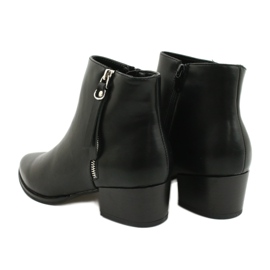 Bottes d'hiver sur la fermeture éclair Jezzi 20BT35-3028 le noir 3
