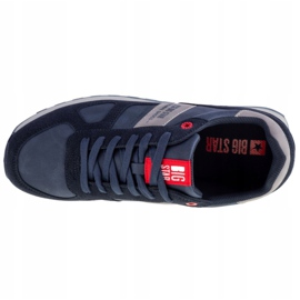 Chaussures Big Star M GG174452 bleu marine gris 2