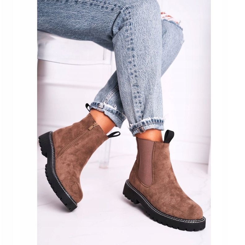 Ideal Bottines Chelsea Femme Kaki Resist vert 2 Ideal Bottines Chelsea Femme Kaki Resist vert 2