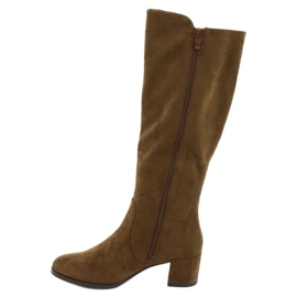 Bottes en daim Olive Sergio Leone KZ277 brun 1