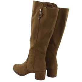 Bottes en daim Olive Sergio Leone KZ277 brun 3