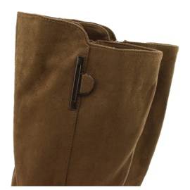 Bottes en daim Olive Sergio Leone KZ277 brun 4