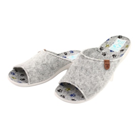 Chaussons feutre Adanex 25494 gris 2 Chaussons feutre Adanex 25494 gris 2