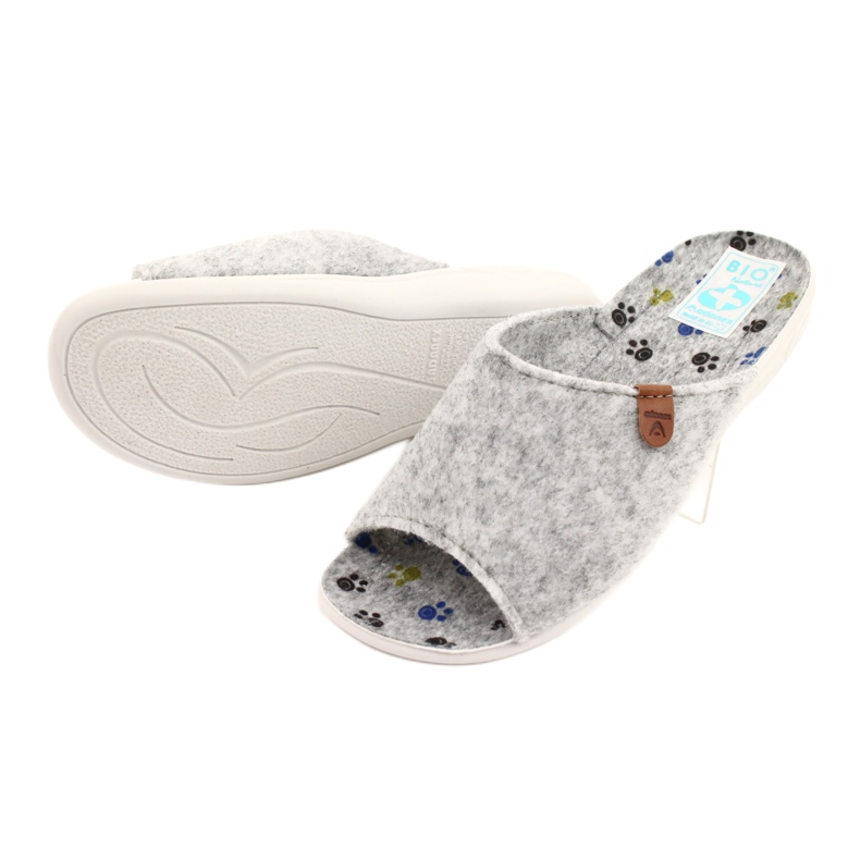 Chaussons feutre Adanex 25494 gris 3 Chaussons feutre Adanex 25494 gris 3