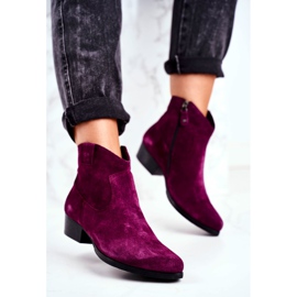Bottes Femme Daim Maciejka Violet 04289-05 3